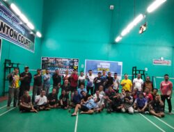 Pertandingan persahabatan Badminton PB Volta moning Majene dengan PB bilil bili pare pare