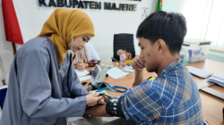 JAGA KESEHATAN PEGAWAI, KANTAH MAJENE GELAR MEDICAL CHECK UP BERSAMA LABORATORIUM KLINIK PRODIA MAMUJU