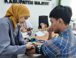 JAGA KESEHATAN PEGAWAI, KANTAH MAJENE GELAR MEDICAL CHECK UP BERSAMA LABORATORIUM KLINIK PRODIA MAMUJU