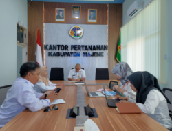 Kantah Majene Terima Kunjungan Disnakertrans, Perkuat Sinergi Pensertipikatan Tanah Transmigrasi